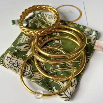 Bracelet Bouddhiste épais Light gold