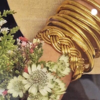 Bracelet Bouddhiste épais Light gold