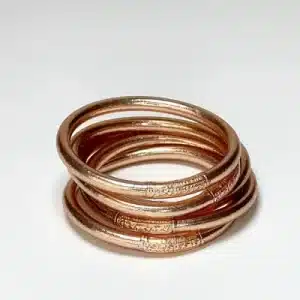 Bracelet bouddhiste mantra champagne