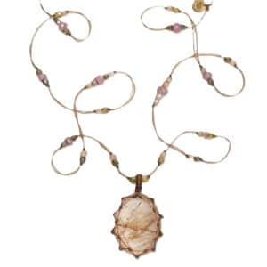 Tibétain Court Quartz Rutile Gold