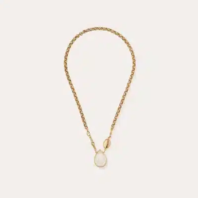 Collier Billy doré - Nacre blanche