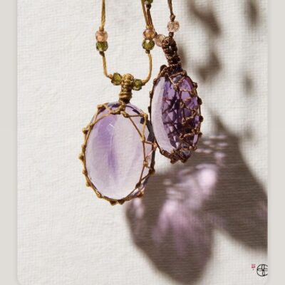 Tibétain Court Améthyste violette