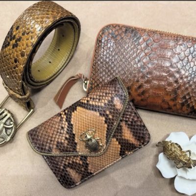 Portefeuille Alex Python Oeil de tigre