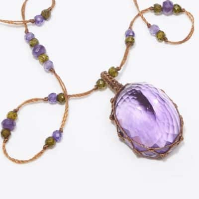 Tibétain Court Améthyste violette – Image 3