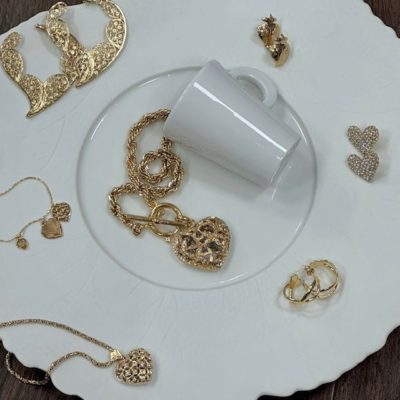 Collier Coracao Liane bicolore