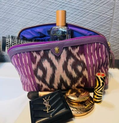 Trousse Charlotte  Tissu Lune Violet