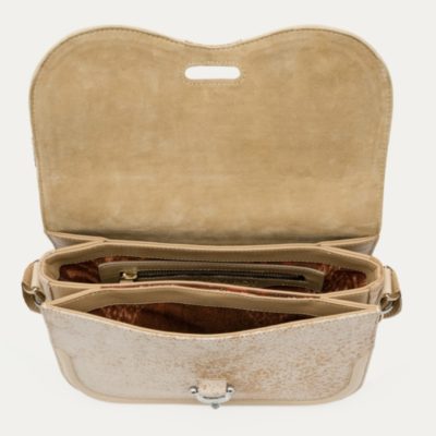 Sac Manon  Cuir Sable Blanc – Image 3