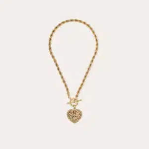 Collier Coracao Liane bicolore