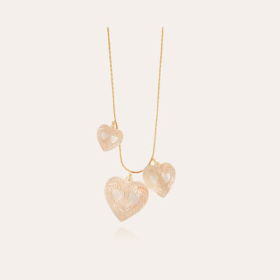 Collier Gilot grand modèle doré - Nacre blanche – Image 2