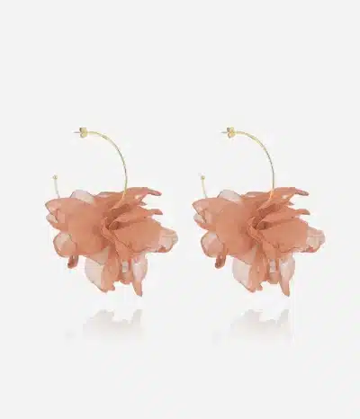 Boucles d'oreilles Cayetana rose poudré