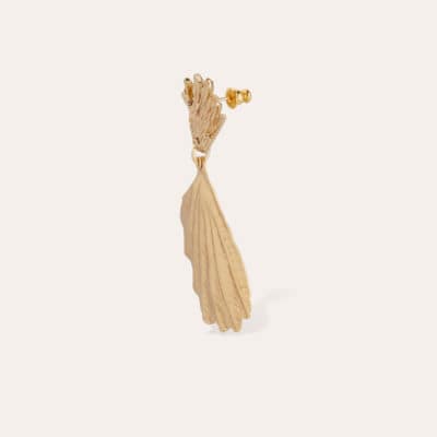 Boucles d'oreilles Shellona grand modèle dorées – Image 3