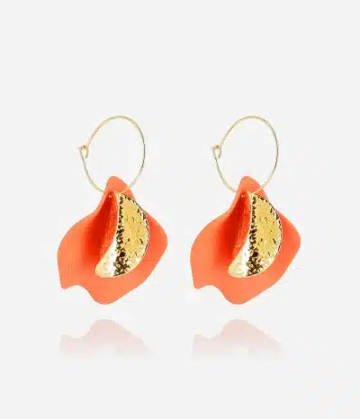 Boucles d'oreilles Soline orange