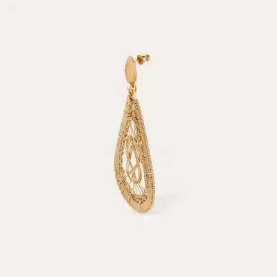 Boucles d'oreilles Tojo Filea dorées – Image 2