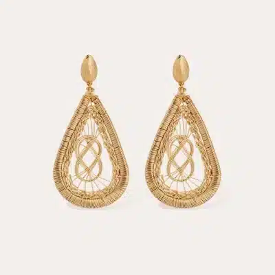 Boucles d'oreilles Tojo Filea dorées