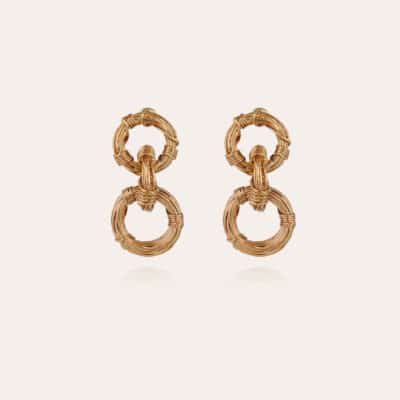 Boucles d'oreilles Maille Ariane dorées