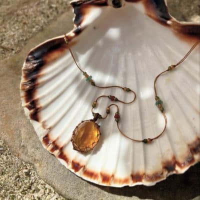 Tibétain Court Quartz miel