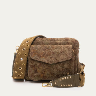 Sac Big Charly  Veau Velours Papyrus