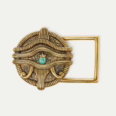Ceinture Oudjat Veau Velours Olive – Image 3