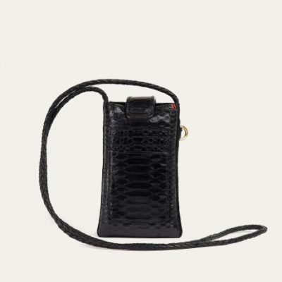 Etui Double Marcus Python et cuir noir – Image 3
