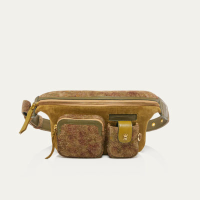 Sac Banane RomeoVeau Velours Papyrus