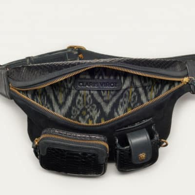 Sac Banane Romeo  Python Noir – Image 3