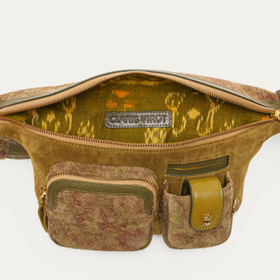 Sac Banane RomeoVeau Velours Papyrus – Image 3
