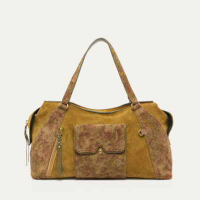 Sac Juno  Veau Velours Papyrus