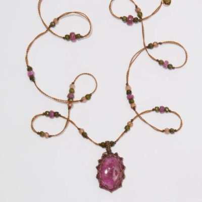 Mini Tibétain Glassfilled rose