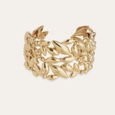 Bracelet Olea manchette doré – Image 3