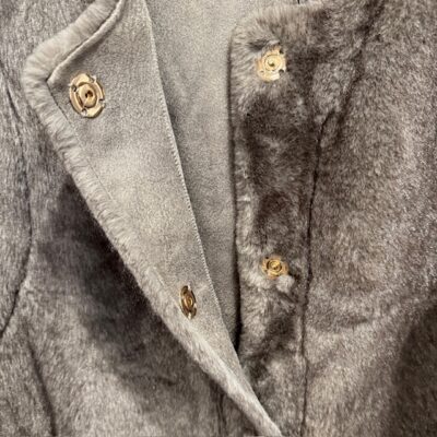 Gilet fourrure taupe – Image 3