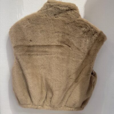 Gilet court taupe – Image 2