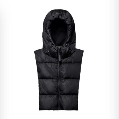 Capuche doudoune noire intérieur polaire