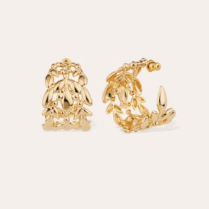 Boucles d'oreilles Olea créole petit modèle dorées