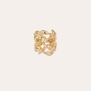 Bague Olea manchette dorée