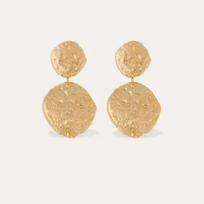 Boucles d'oreilles Eclipse grand modèle dorées