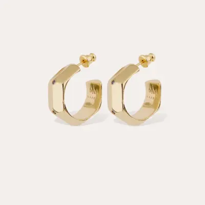 Boucles d'oreilles Mila strass dorées