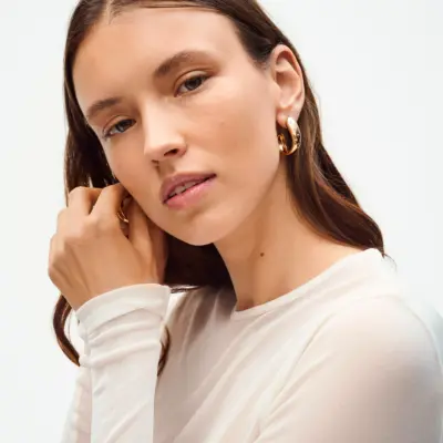 Boucles d'oreilles Saint Germain Comète strass