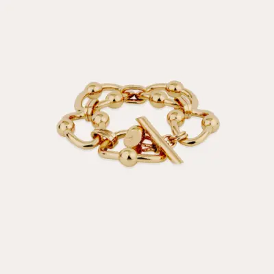 Bracelet Rivage très grand modèle doré