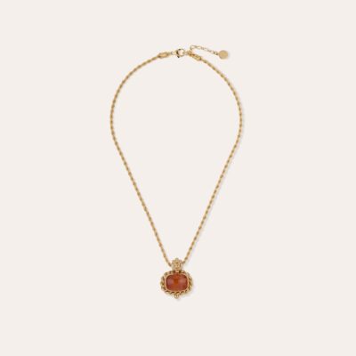 Collier Amarante doré - Cornaline