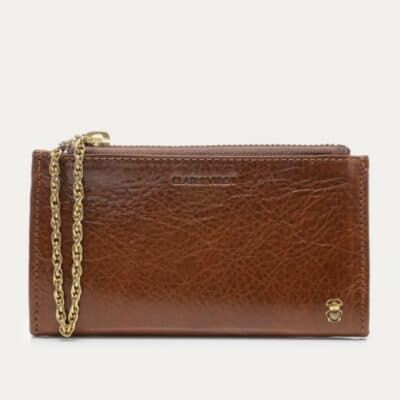 Porte monnaie Achille Cuir Tabac