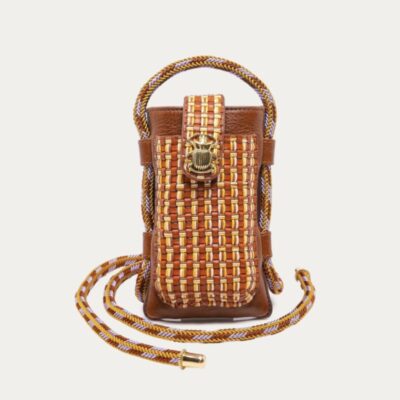 Etui Double Marcus Cuir Tressé Fusealis