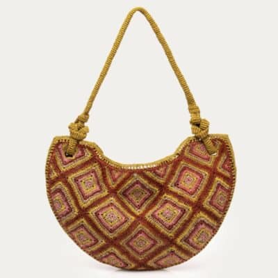 Sac Chris Raphia Rose