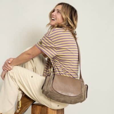 Sac Marine Cuir Taupe
