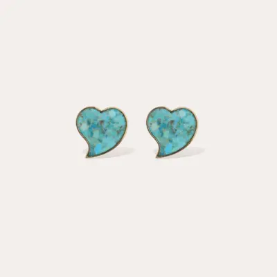 Boucles d'oreilles Mirage Coeur petit modèle dorées