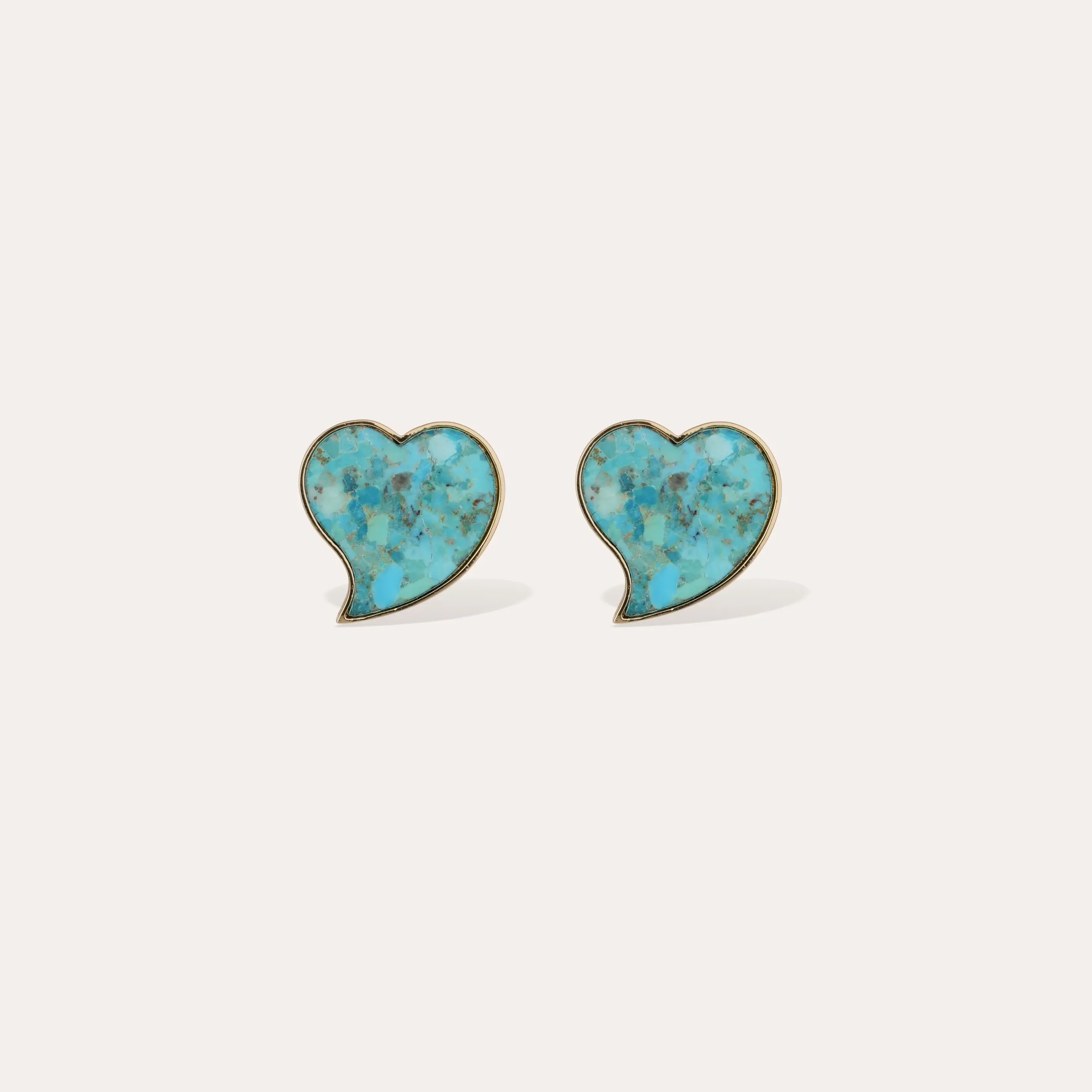 Boucles d’oreilles Mirage Coeur petit modèle dorées