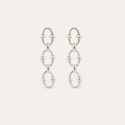 Boucle d'oreilles Rivage mini argentées