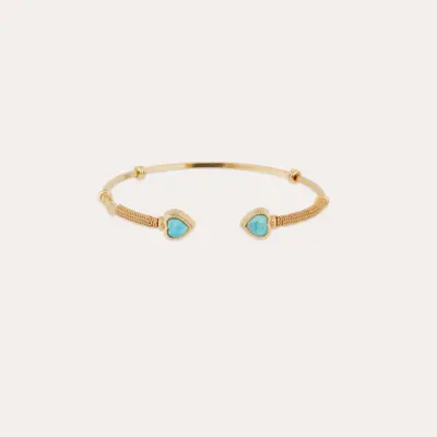 Bracelet Duality Amore doré - Turquoise