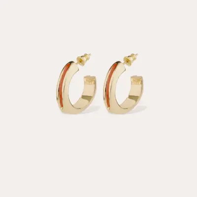 Boucles d'oreilles créoles Suerte Métal doré