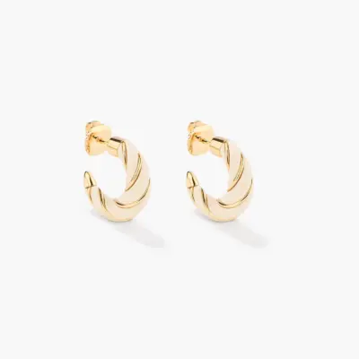 Boucles d'oreilles Diana vert ivoire
