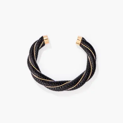 Jonc Diana noir serpent